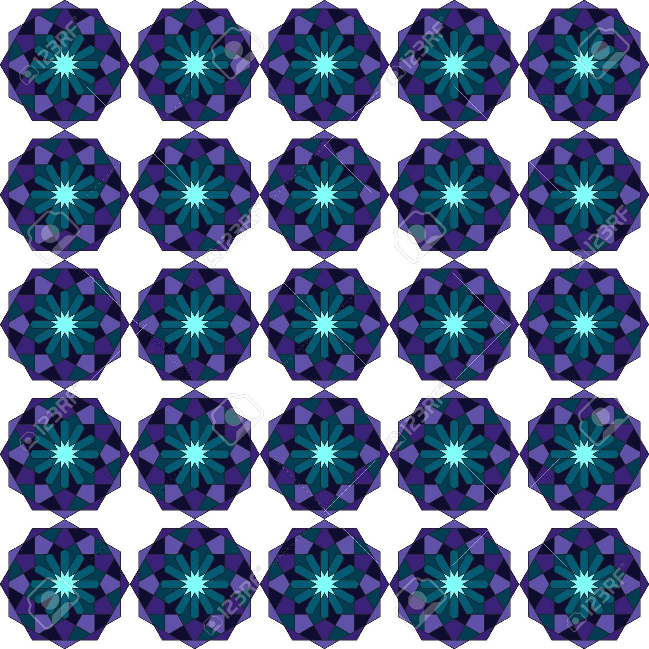 sacred geometry pattern in vector arabic pattern background