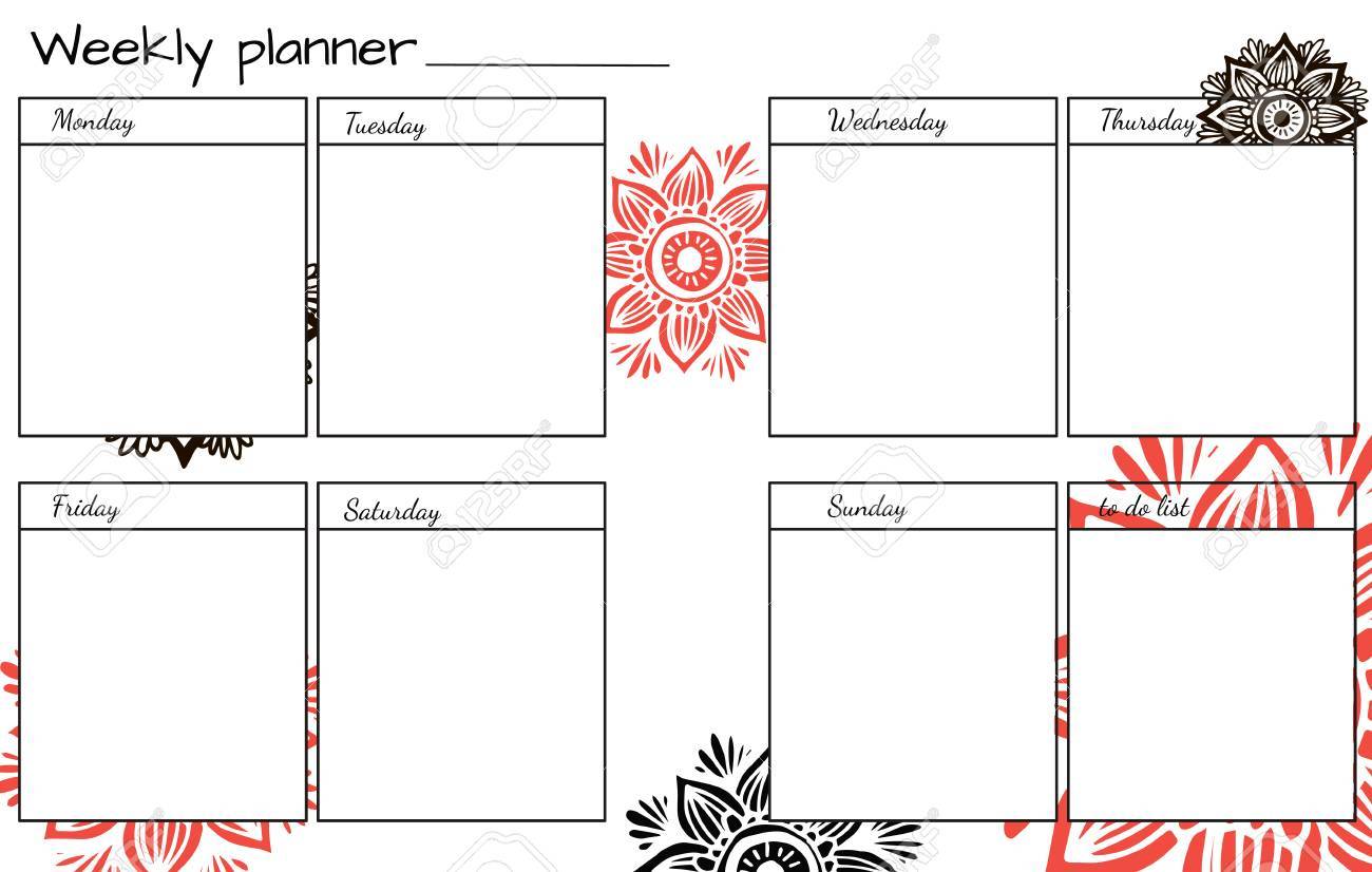 weekly to do template