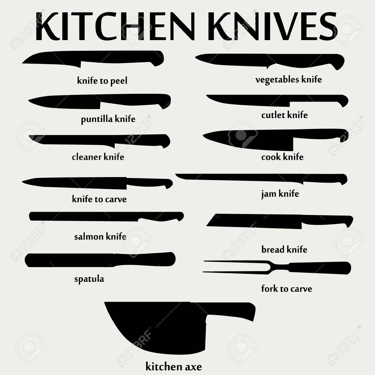 meat cutting knives set