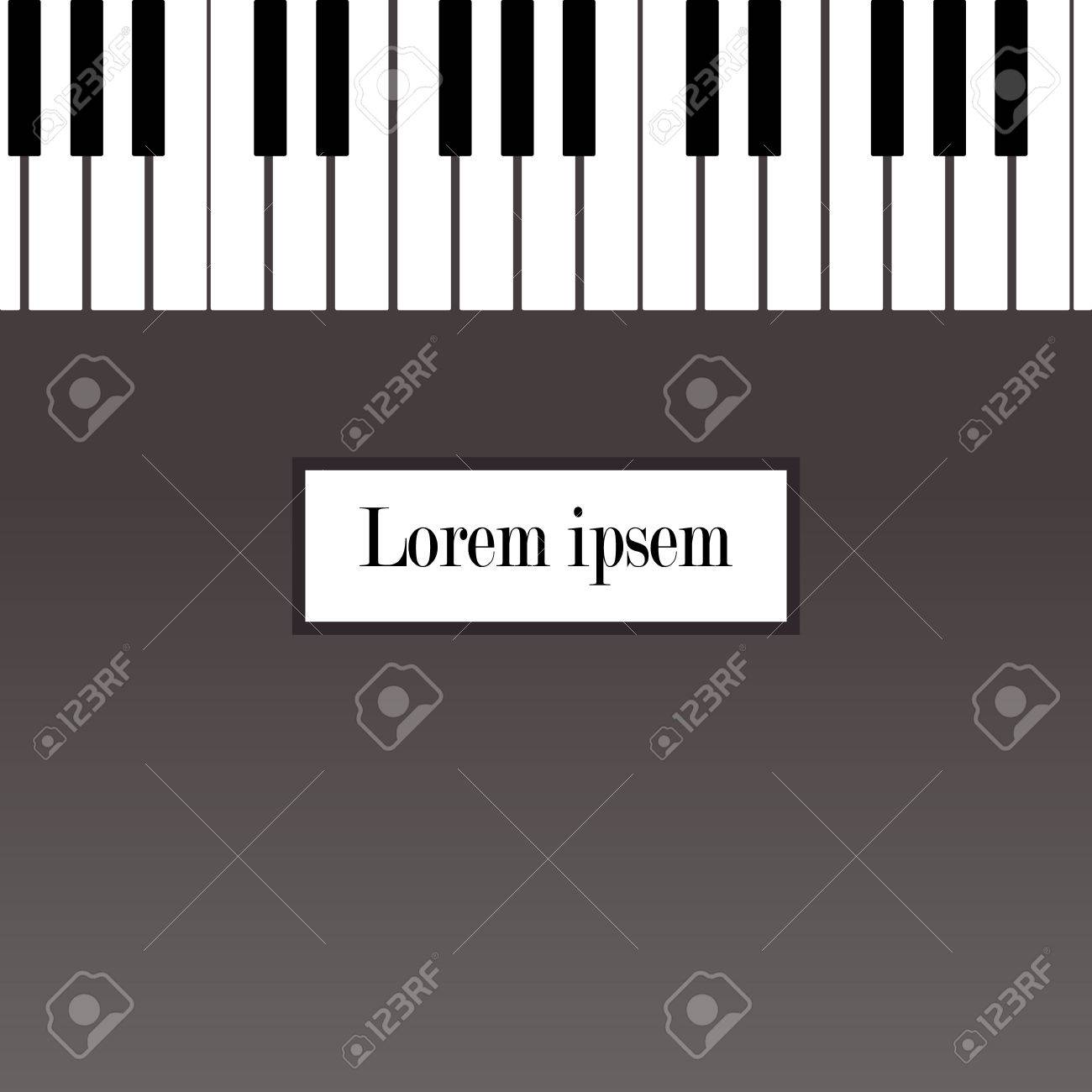 piano recital poster leaflet or invitation design template recital template