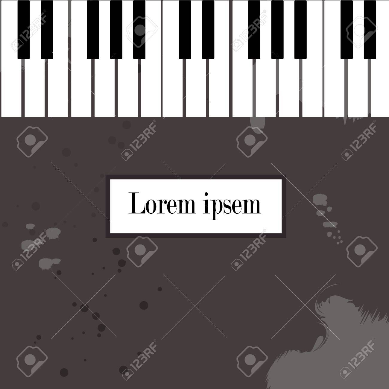Piano Recital Poster Leaflet Or Invitation Design Template