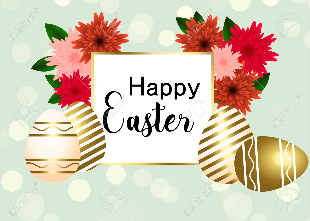 happy easter template