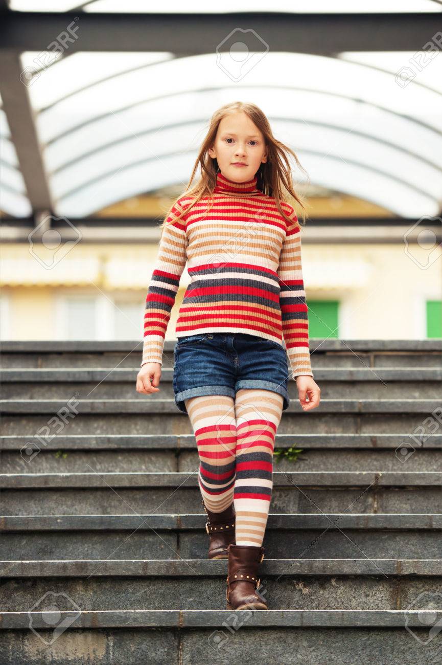 girl in shorts and boots