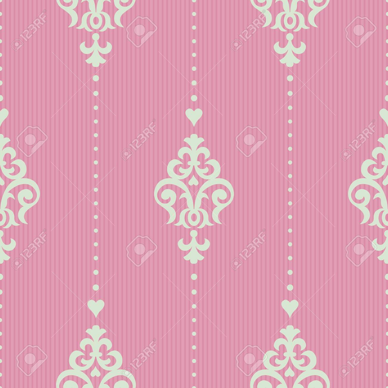 Vector Seamless Pattern In Victorian Style Element For Design