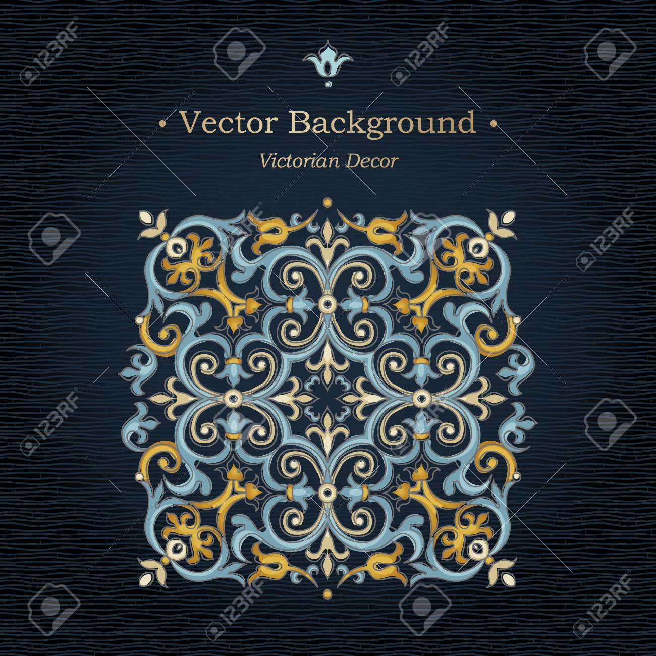 Vector Vintage-Muster Im Viktorianischen Stil. Aufwändige ... Vector Vintage-Muster Im Viktorianischen Stil. Aufwändige ...