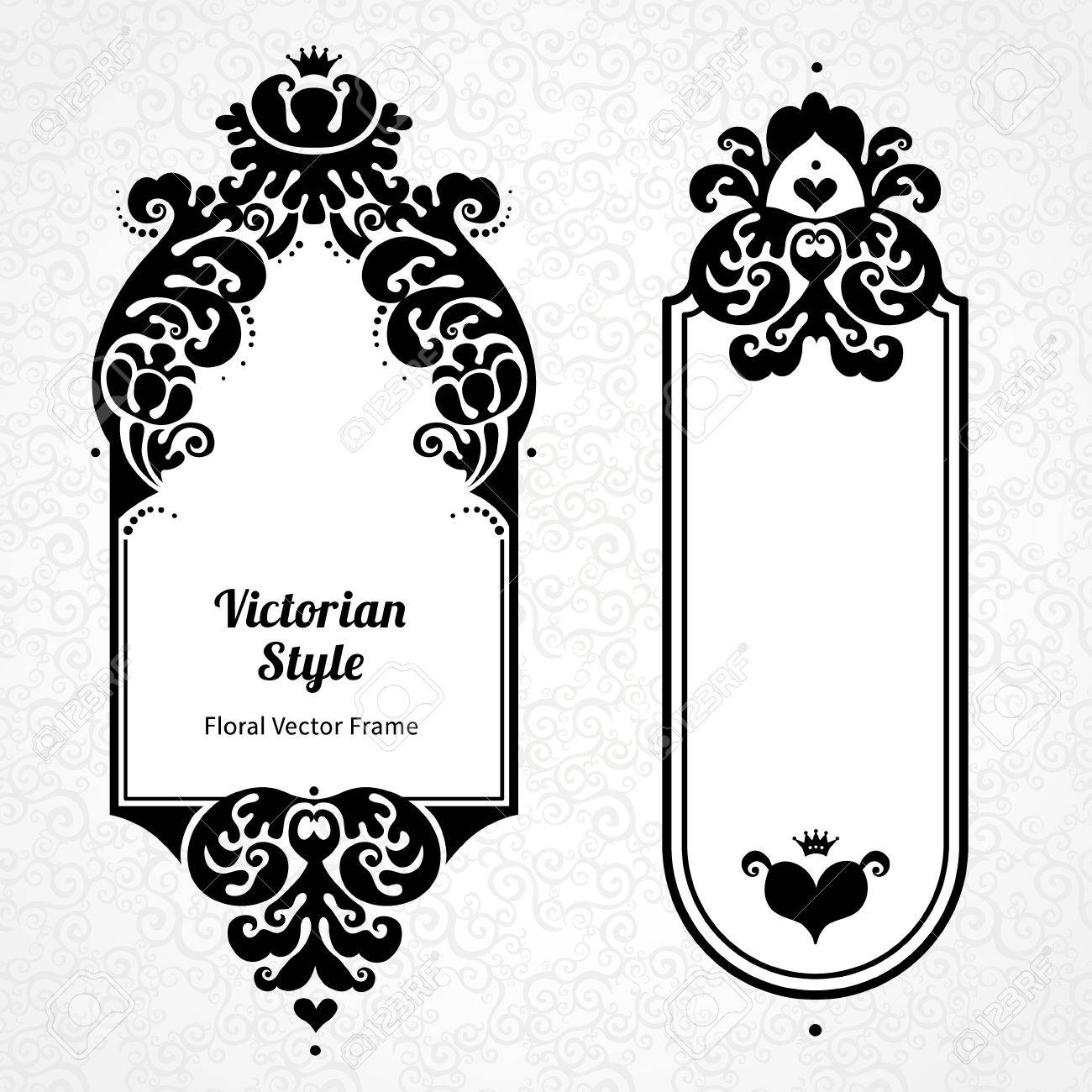 elegant black and white border design