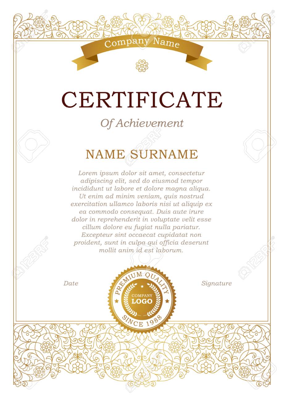 ce certificate template