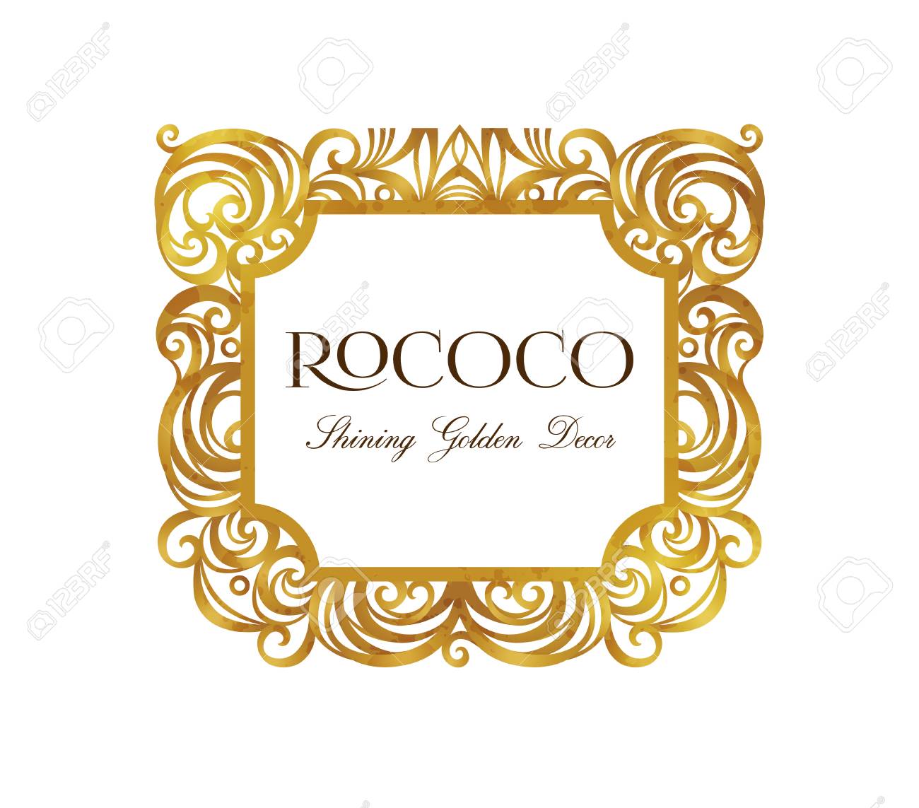 vector vintage frame ornate floral vignette for design template
