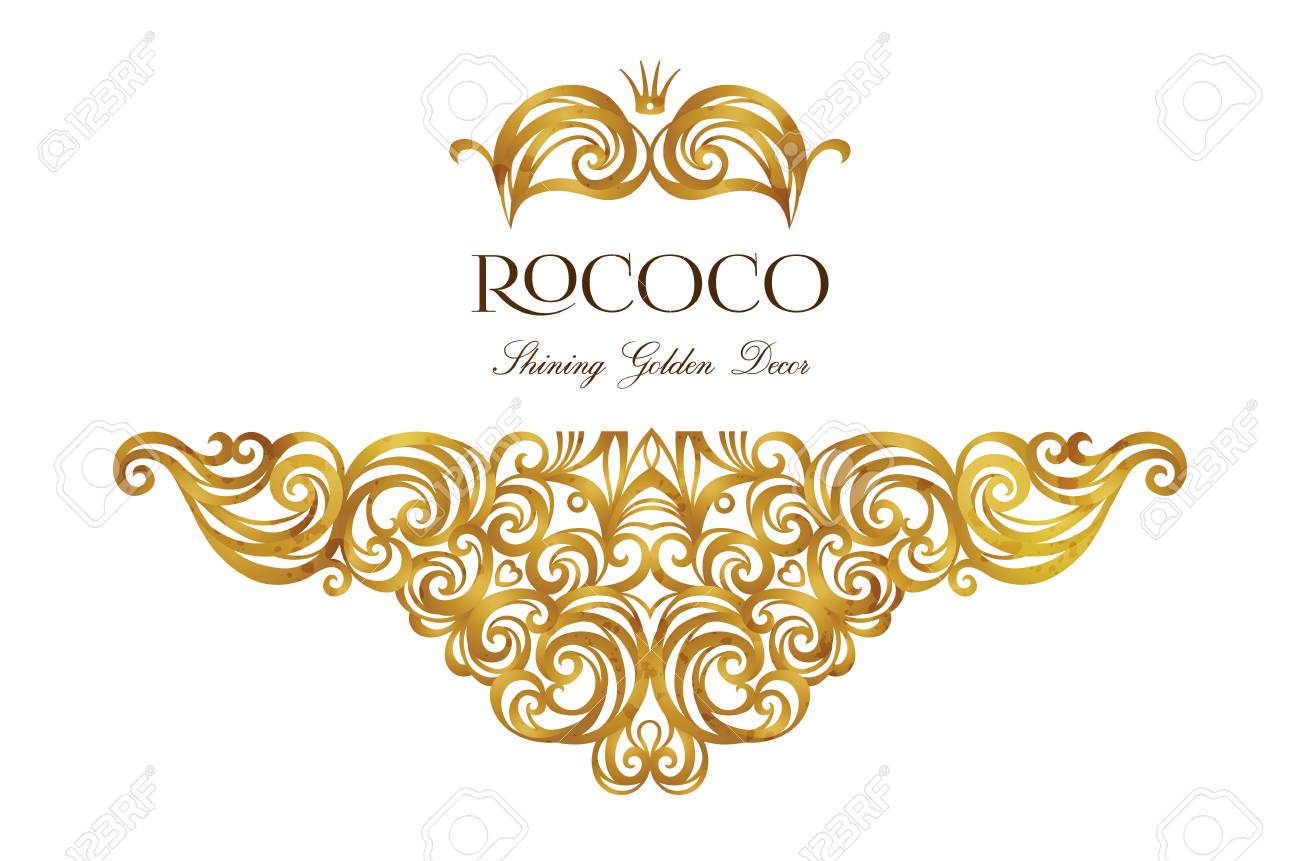 vector vintage decor ornate floral vignette for design template