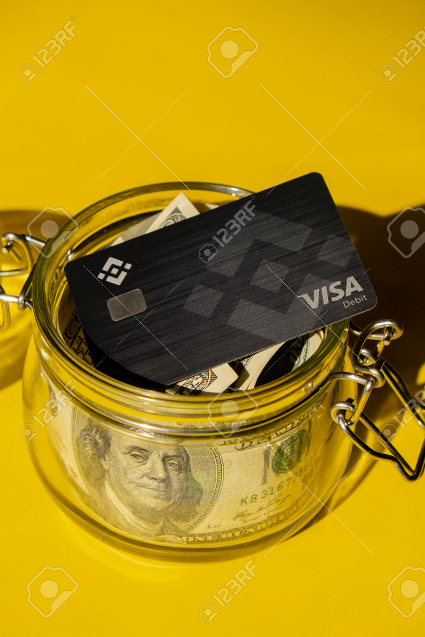 Gdansk Poland - 20 June 2022: Black Binance Coin Card With Dollars. Visa  Debit Card BNB, Binance Exchange Cryptocurrency Card To Buy Bitcoin. Crypto  Exchange During The Market Crash. Blockchain Cryptocurrency Payment