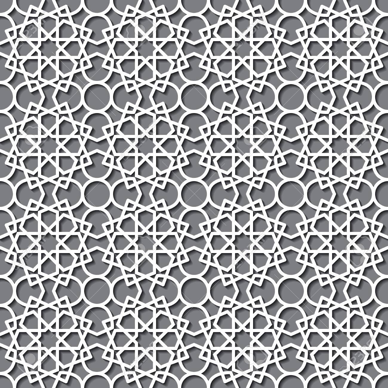 Vector Illustration Of Geometric Arabic Seamless Pattern For Royalty Free Cliparts Vectors And Stock Illustration Image 47422556