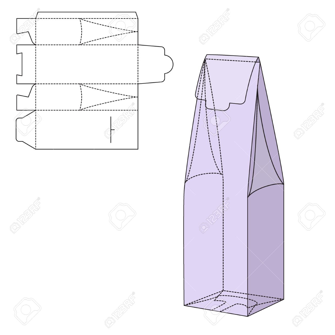 box folding template