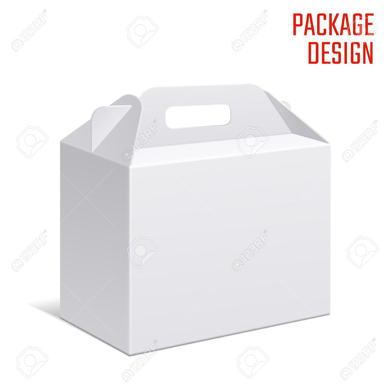 Vector Illustration of Clear Gift Carton Box for Design, Website, Background, Banner. White Habdle Package Template isolated on white. Retail pack with for your brand on it - 49779994 Vector Illustration of Clear Gift Carton Box for Design, Website, Background, Banner. White Habdle Package Template isolated on white. Retail pack with for your brand on it - 49779994
