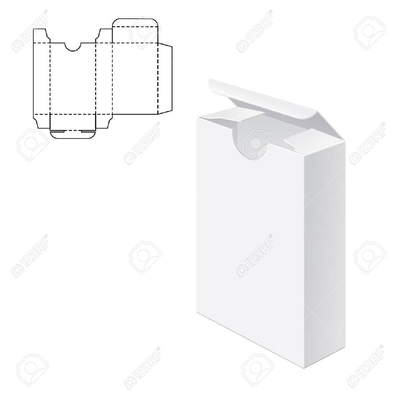 Vector Illustration of Gift craft Box for Design, Website, Background, Banner. Folding package Template. Fold pack with die line for your brand on it - 51583359 Vector Illustration of Gift craft Box for Design, Website, Background, Banner. Folding package Template. Fold pack with die line for your brand on it - 51583359