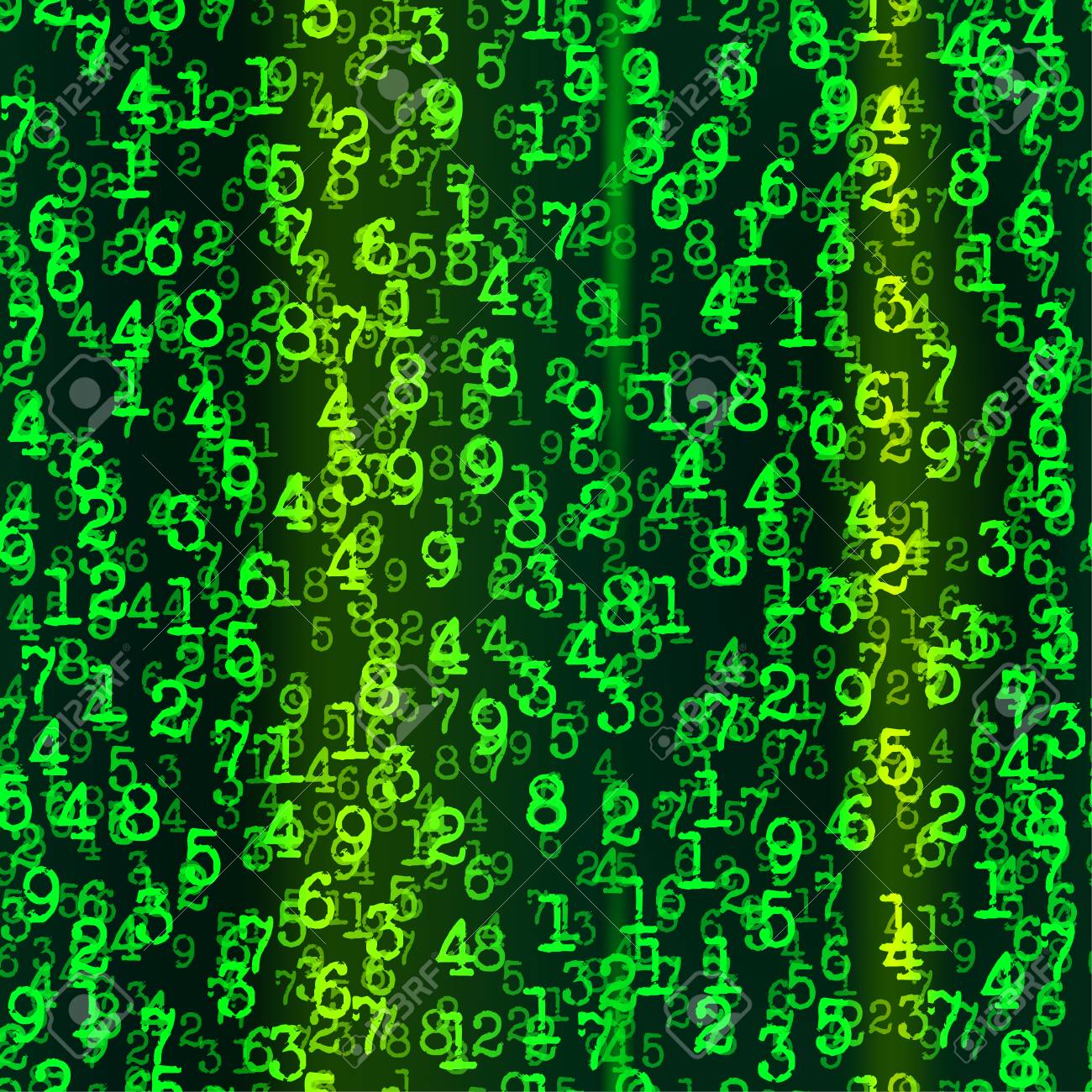 数字のシームレスなパターンのイラストをデザイン 背景 バナーのベクトル 番号印刷要素のテンプレート 数学の壁紙 のイラスト素材 ベクタ Image