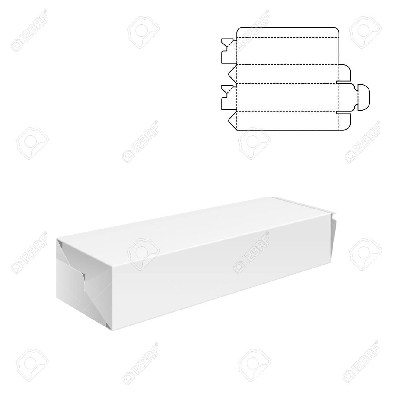 Vector Illustration of Diecut Craft Box for Design, Website, Background, Banner. Retail Folding package Template. Fold pack with dieline for your brand on it - 59868554 Vector Illustration of Diecut Craft Box for Design, Website, Background, Banner. Retail Folding package Template. Fold pack with dieline for your brand on it - 59868554