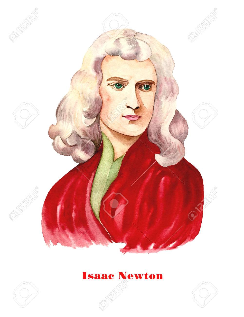 アイザック ニュートン 英語の物理学者および数学者 の写真素材 画像素材 Image