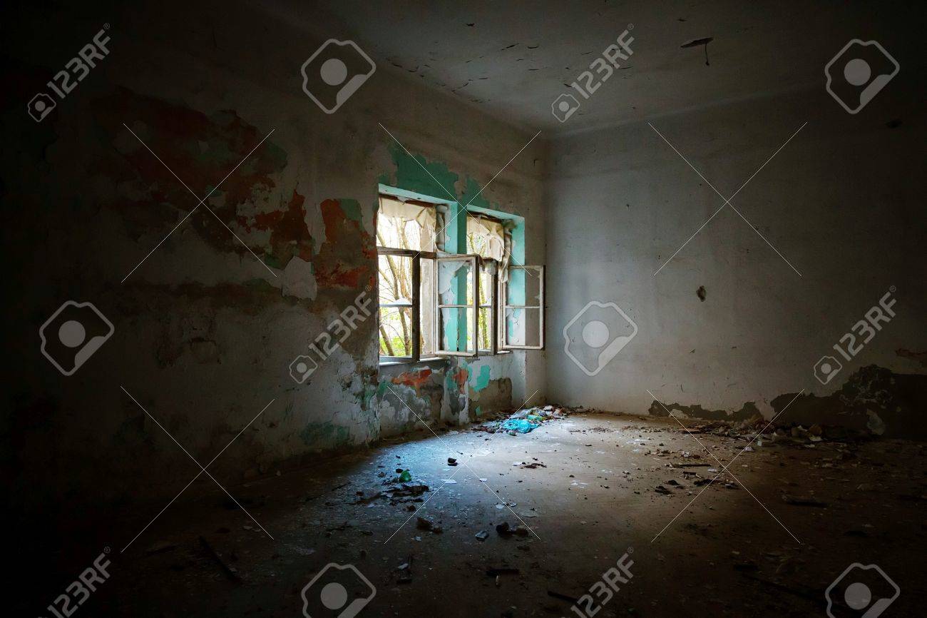 Dark Creepy Abandoned House Interior Stock Photo Dark Creepy Abandoned House Interior Stock Photo