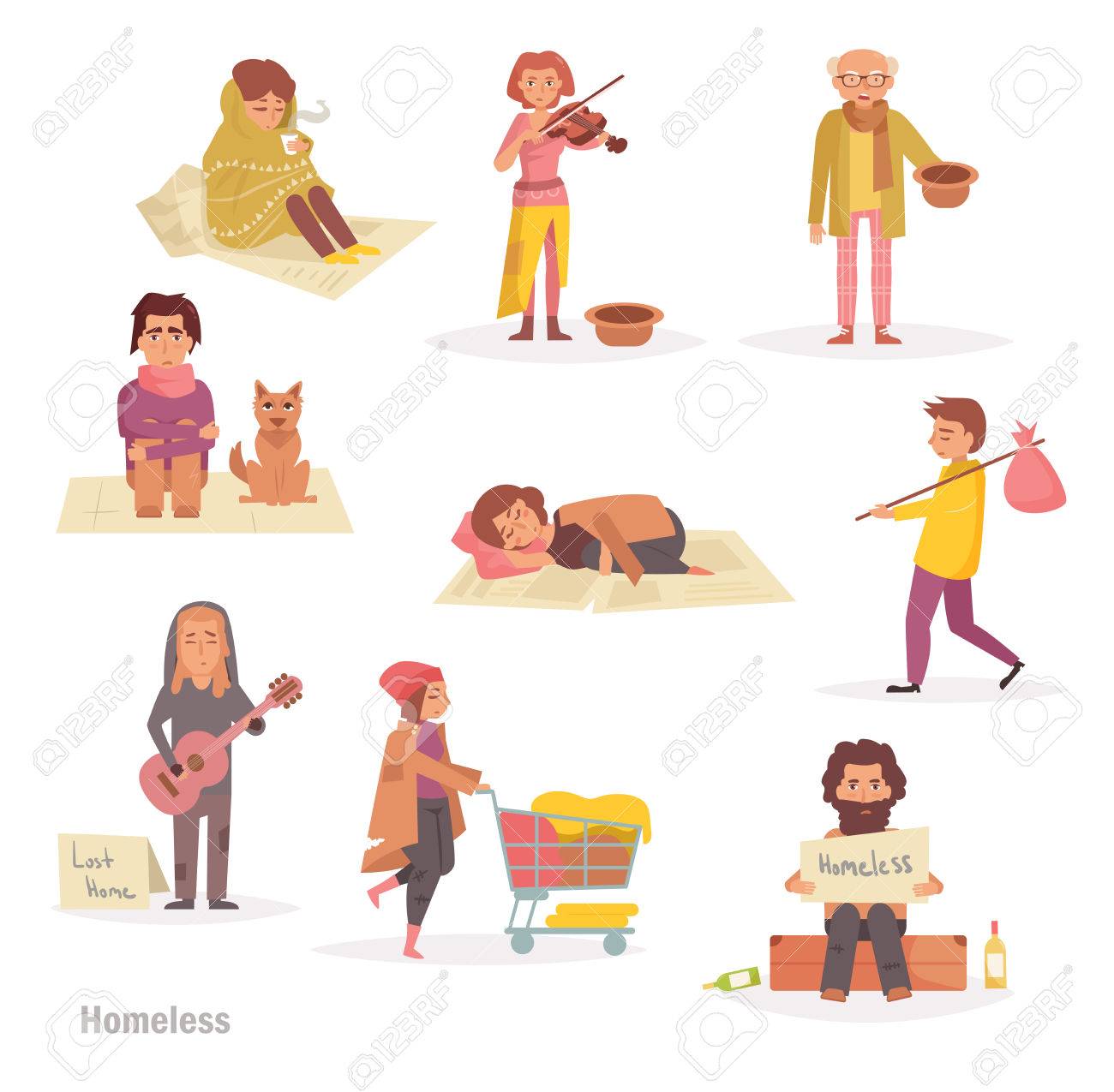 Homeless People Group Royalty Free Cliparts Vectors And Stock Illustration Image Homeless People Group Royalty Free Cliparts Vectors And Stock Illustration Image