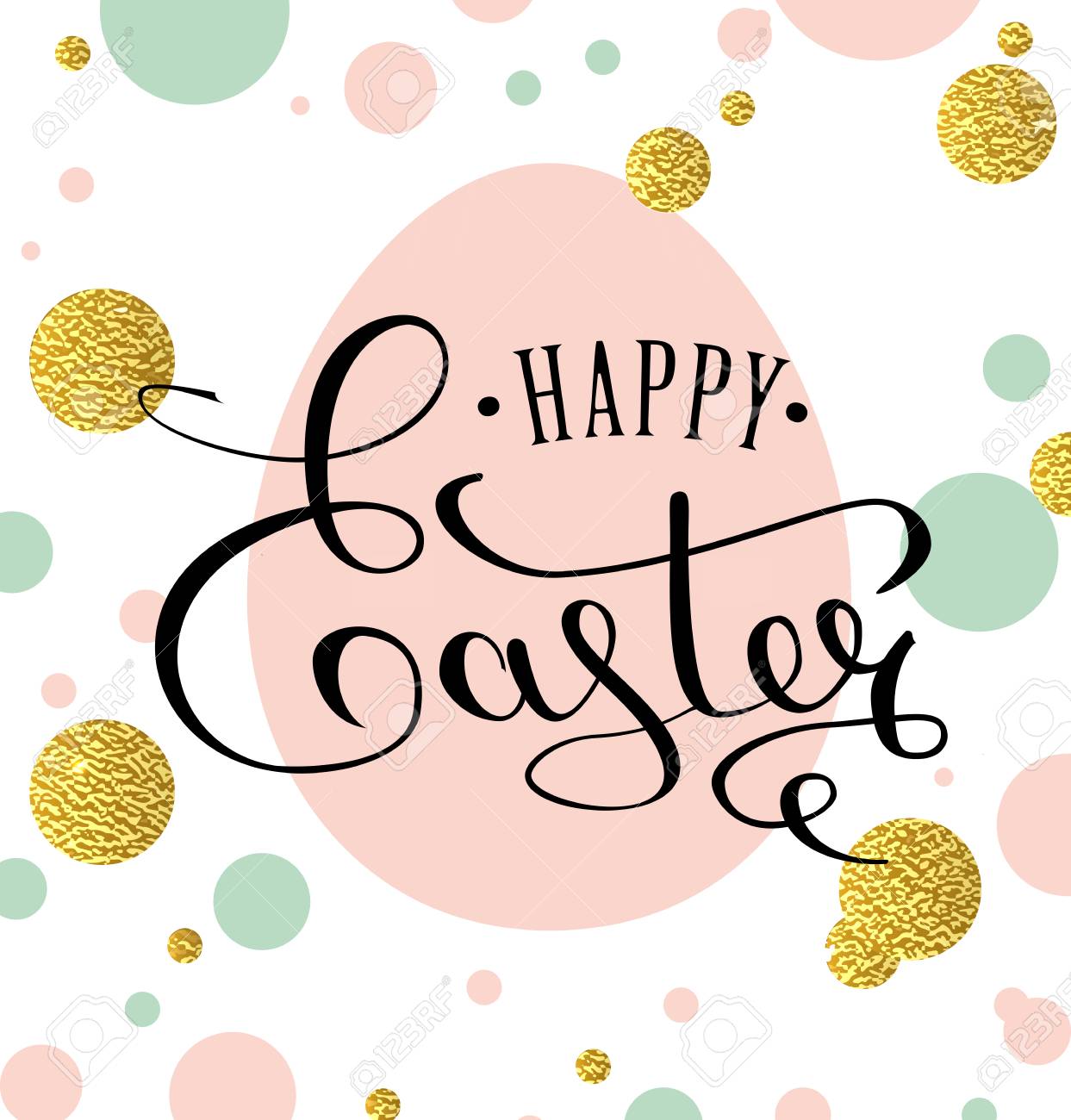 Ostern Gold Glitter Fur Grusskarten Und Luxus Text Schriftzug Frohe Ostern Schriftzug Kalligraphie Schriftzug Vektorabbildung Env 10 Lizenzfrei Nutzbare Vektorgrafiken Clip Arts Illustrationen Image