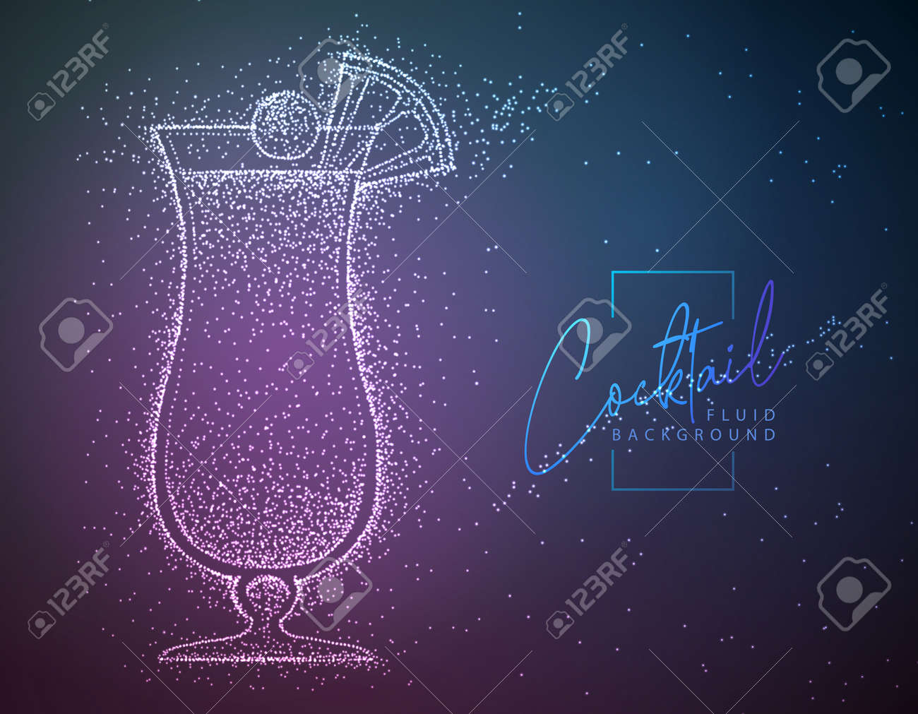 Neon fluid cocktail vector illustration. Fluid background. Pina colada cocktail - 169211829 Neon fluid cocktail vector illustration. Fluid background. Pina colada cocktail - 169211829