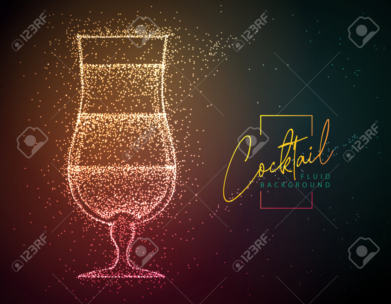 Neon fluid cocktail vector illustration. Fluid background. Tequila sunrise cocktail - 169211831 Neon fluid cocktail vector illustration. Fluid background. Tequila sunrise cocktail - 169211831