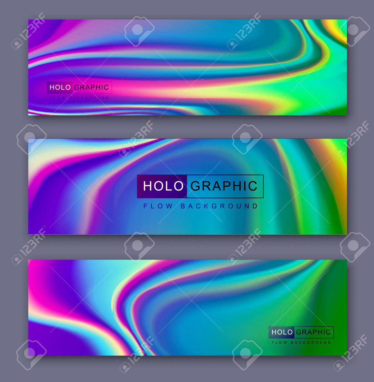 Set of Modern holographic pearl fllow abstract banners. Liquid vector illustration background - 169522129 Set of Modern holographic pearl fllow abstract banners. Liquid vector illustration background - 169522129