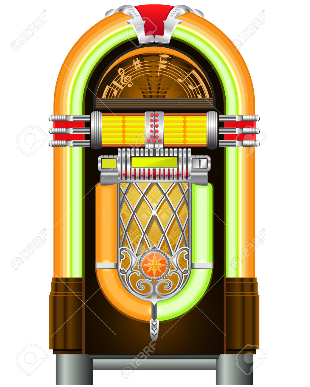 Juke Box レトロスタイル 音楽再生 Juke Box レトロスタイル 音楽再生 Juke Box レトロスタイル 音楽再生