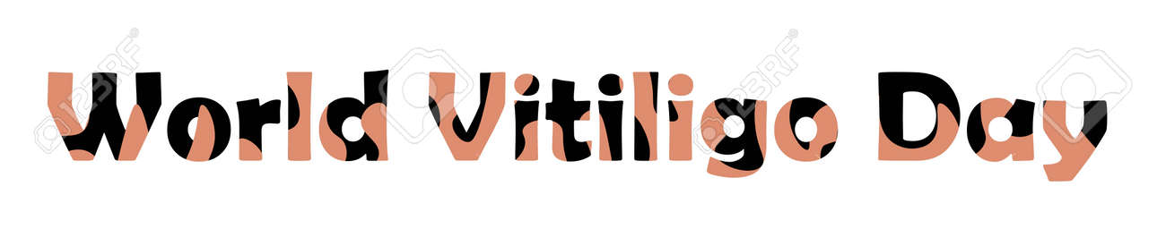 June 25 - World Vitiligo Day. Pigmentation disorders. Skin depigmentation. Vector illustration on the theme of rare diseases. Chronic skin disease. - 168914917 June 25 - World Vitiligo Day. Pigmentation disorders. Skin depigmentation. Vector illustration on the theme of rare diseases. Chronic skin disease. - 168914917