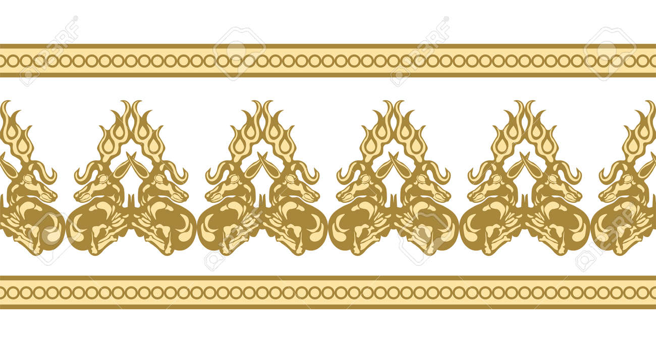 Scythia. Black Sea culture. The art of the Scythians. Zoological style. Ethnic seamless ornament with animals. - 168914928 Scythia. Black Sea culture. The art of the Scythians. Zoological style. Ethnic seamless ornament with animals. - 168914928