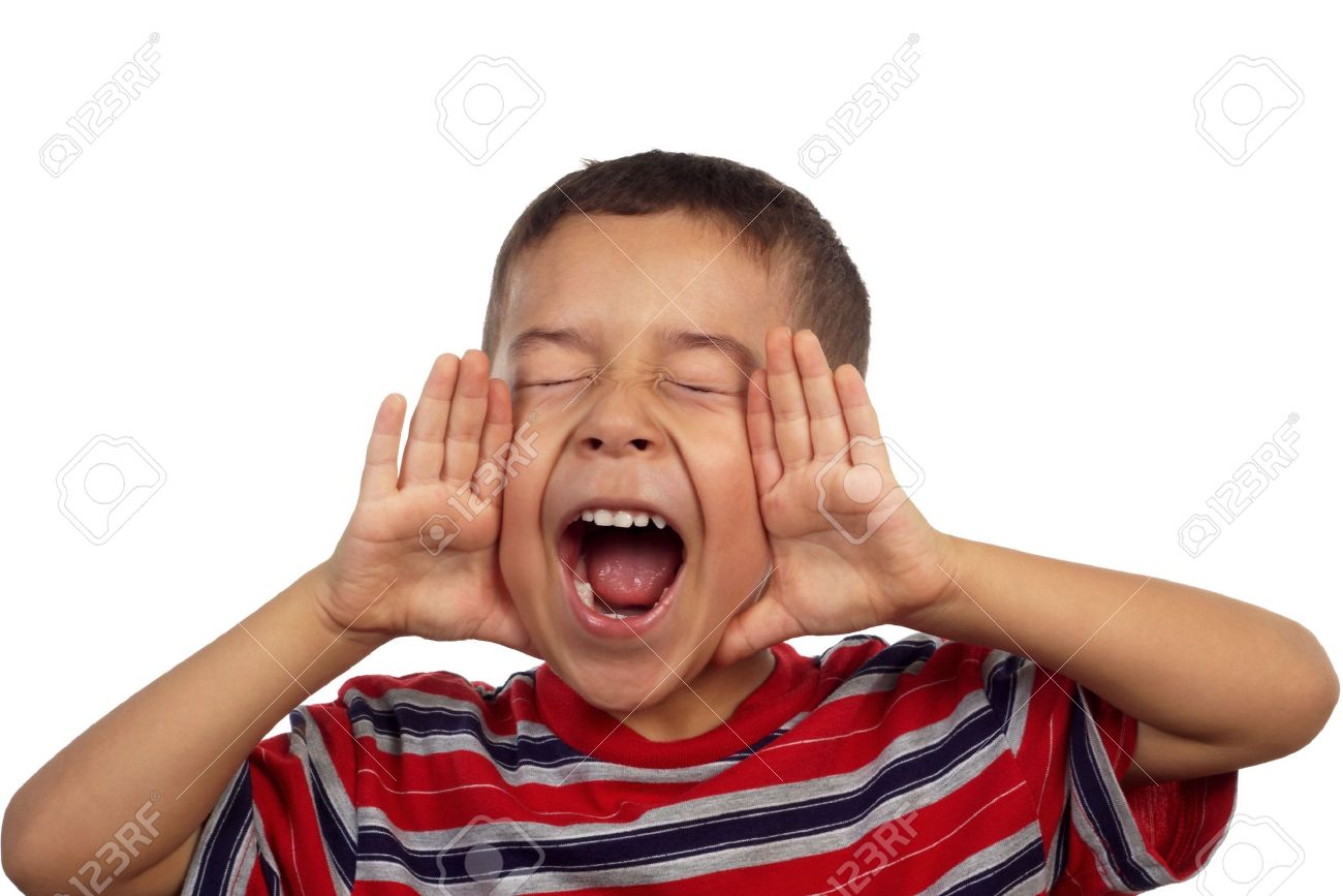 hispanic boy yelling or screaming 5 years old stock photo picture