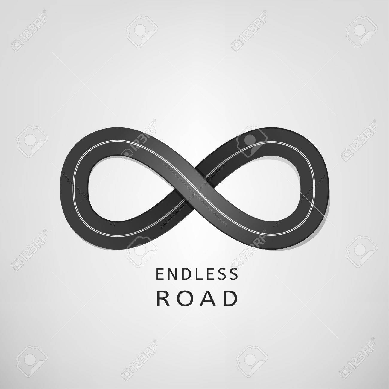 無限大の記号の理想的な形で無限ロードのイラスト素材 ベクタ Image