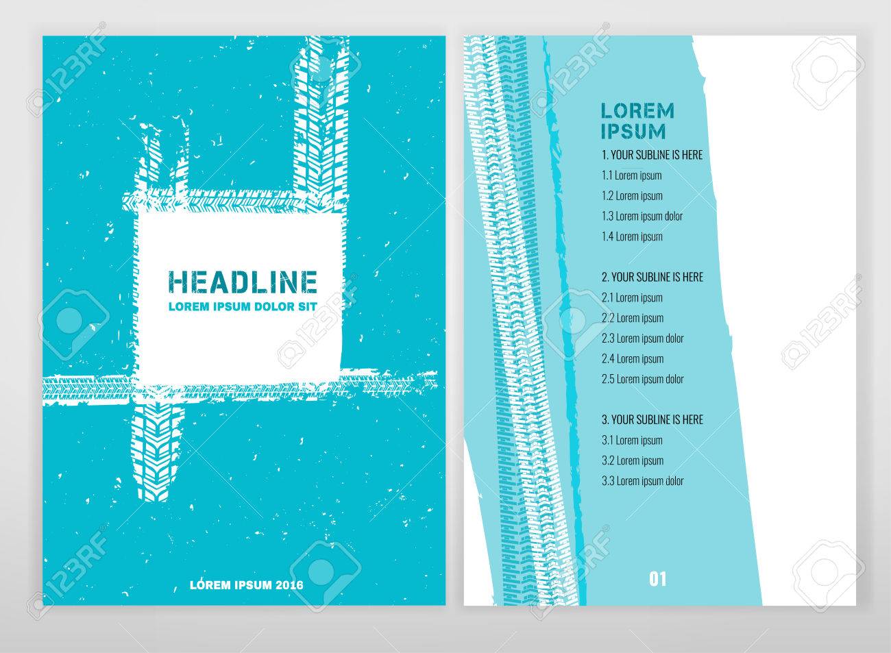 vector automotive brochure template bright modern backgrounds