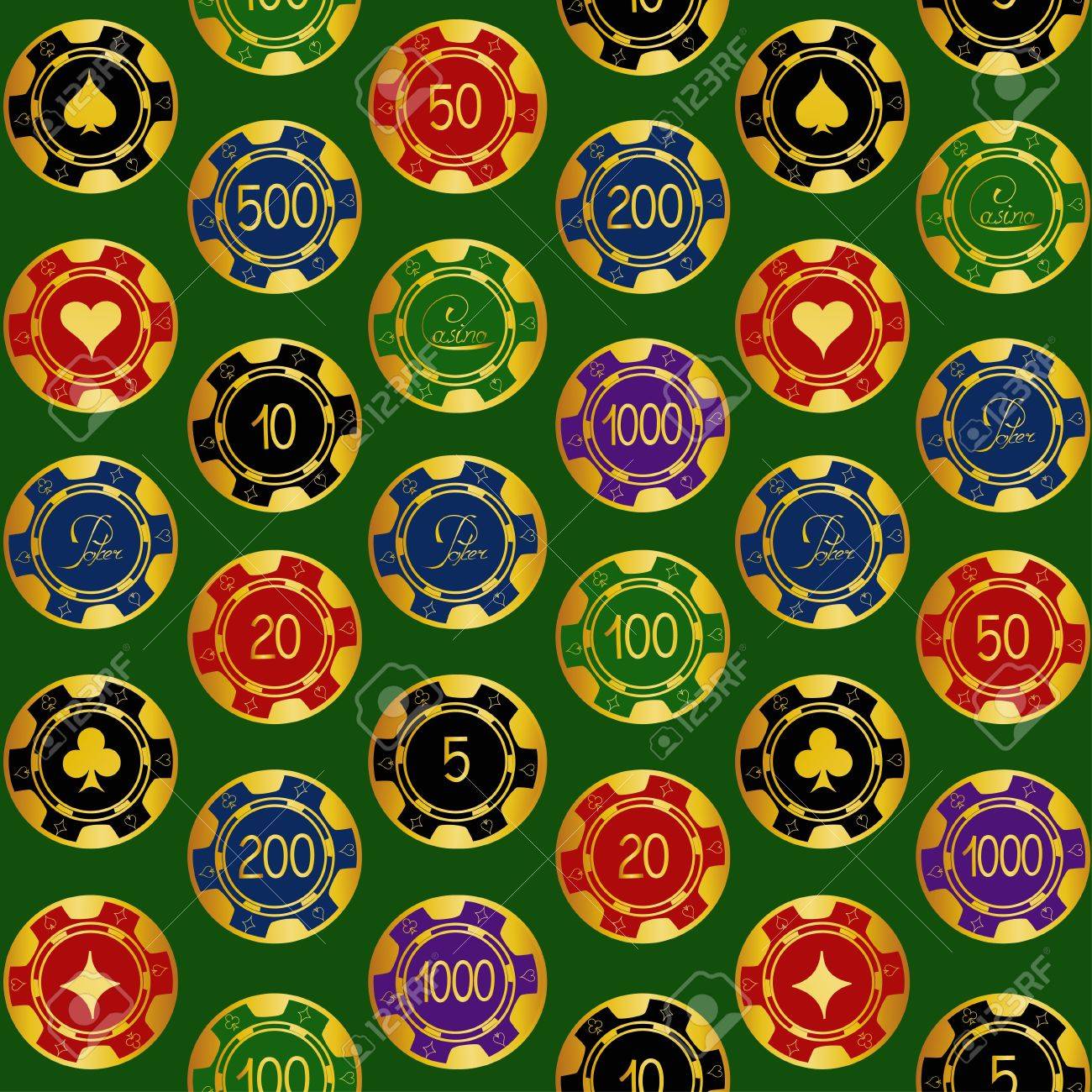 Free gold casino chips poker