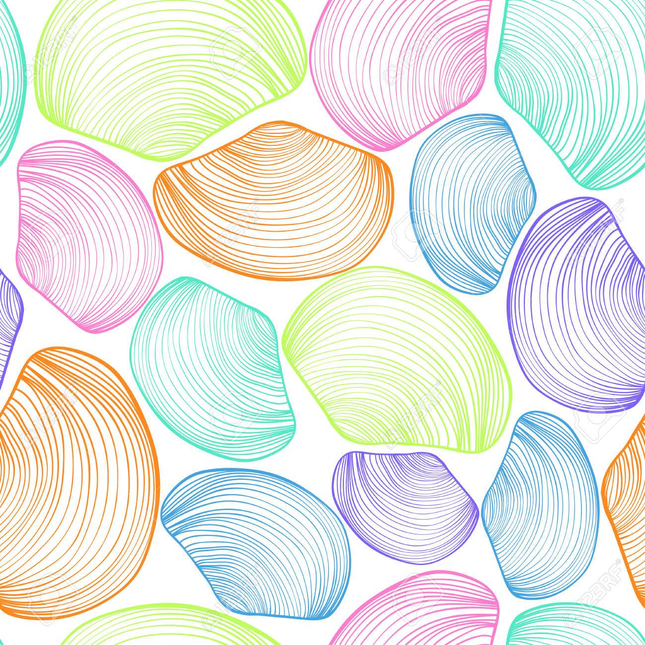 colorful seashells