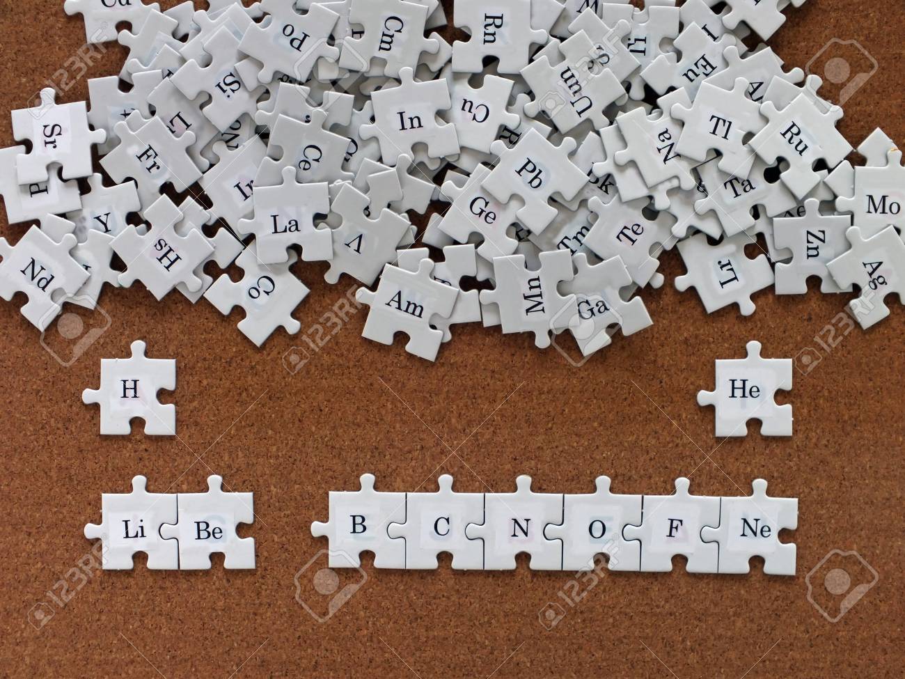 tabla periodica en rompecabezas