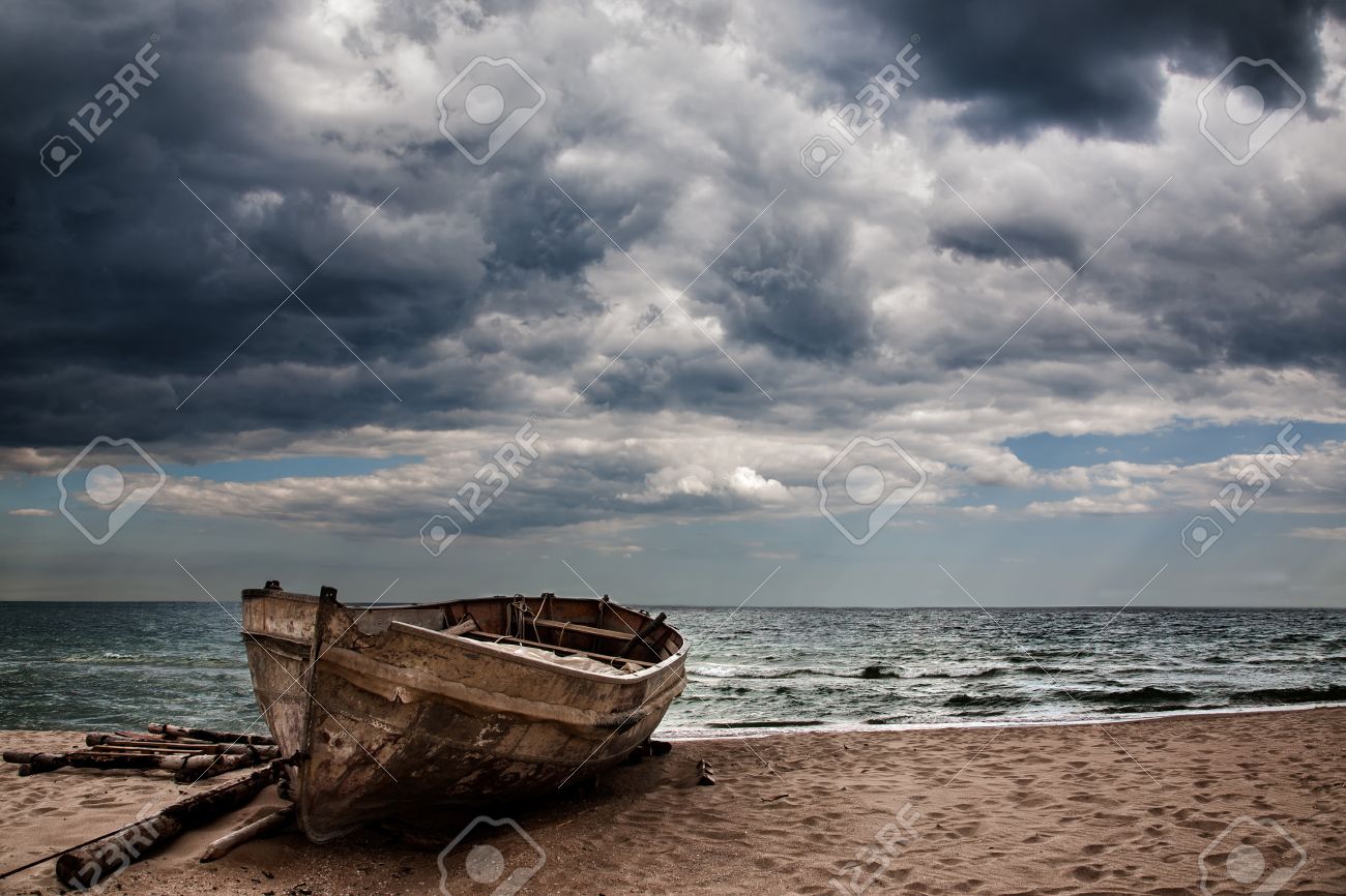 an old fishing boat