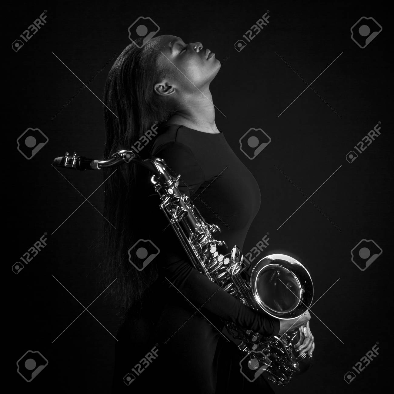 African Sax Lady Stock Photo Picture And Royalty Free Image Image 51575107 123rf com