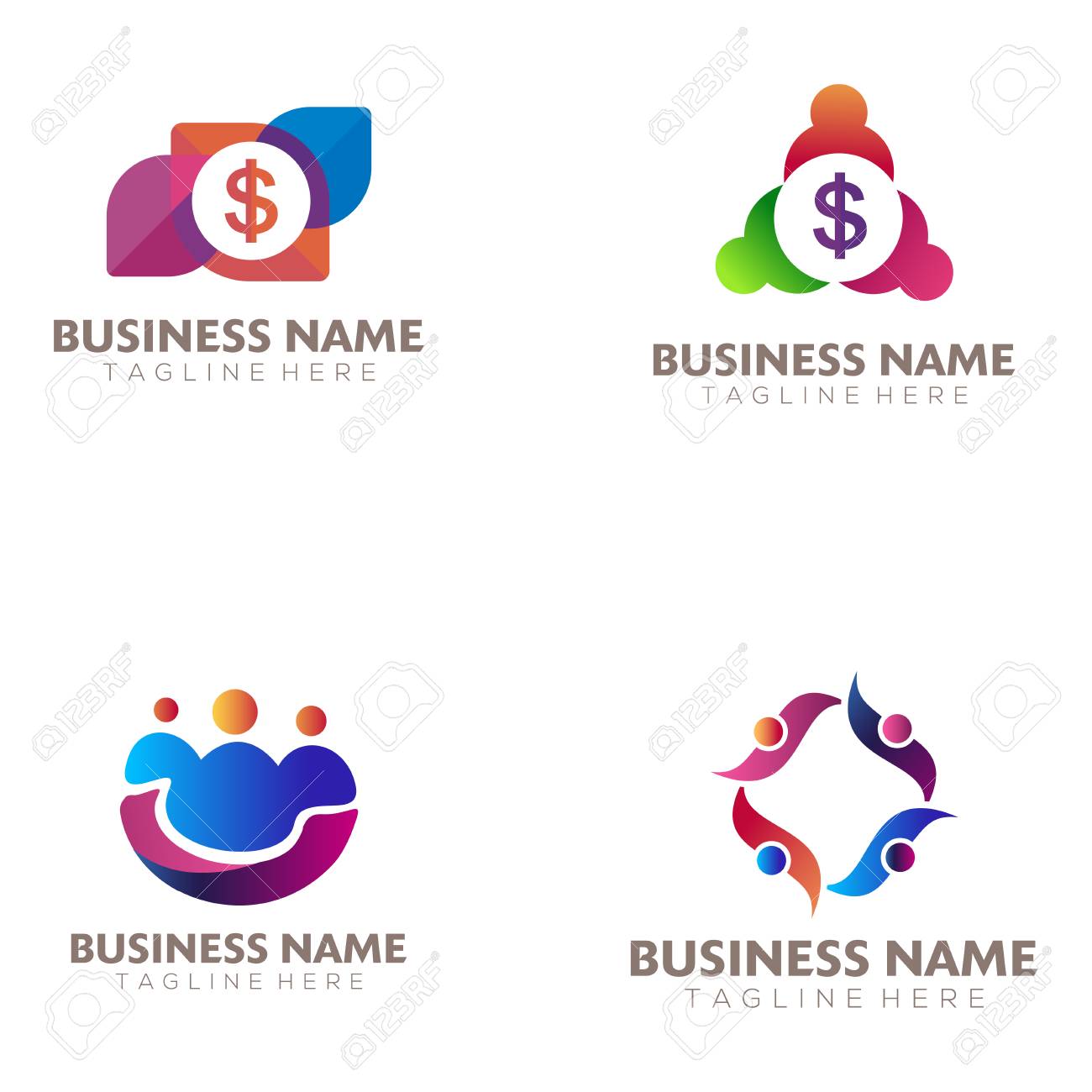 Crowd Funding And Money Logo Suitable For Your Business Company And Personal Branding Royalty Free Cliparts Vectors And Stock Illustration Image 121339836