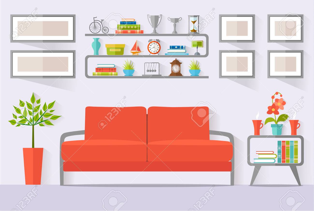 innenarchitektur von möbeln zimmer mit möbeln vektorillustration innenarchitektur in einem flachen stil das konzept mit in einem innenarchitektur von möbeln zimmer mit möbeln vektorillustration innenarchitektur in einem flachen stil das konzept mit in einem