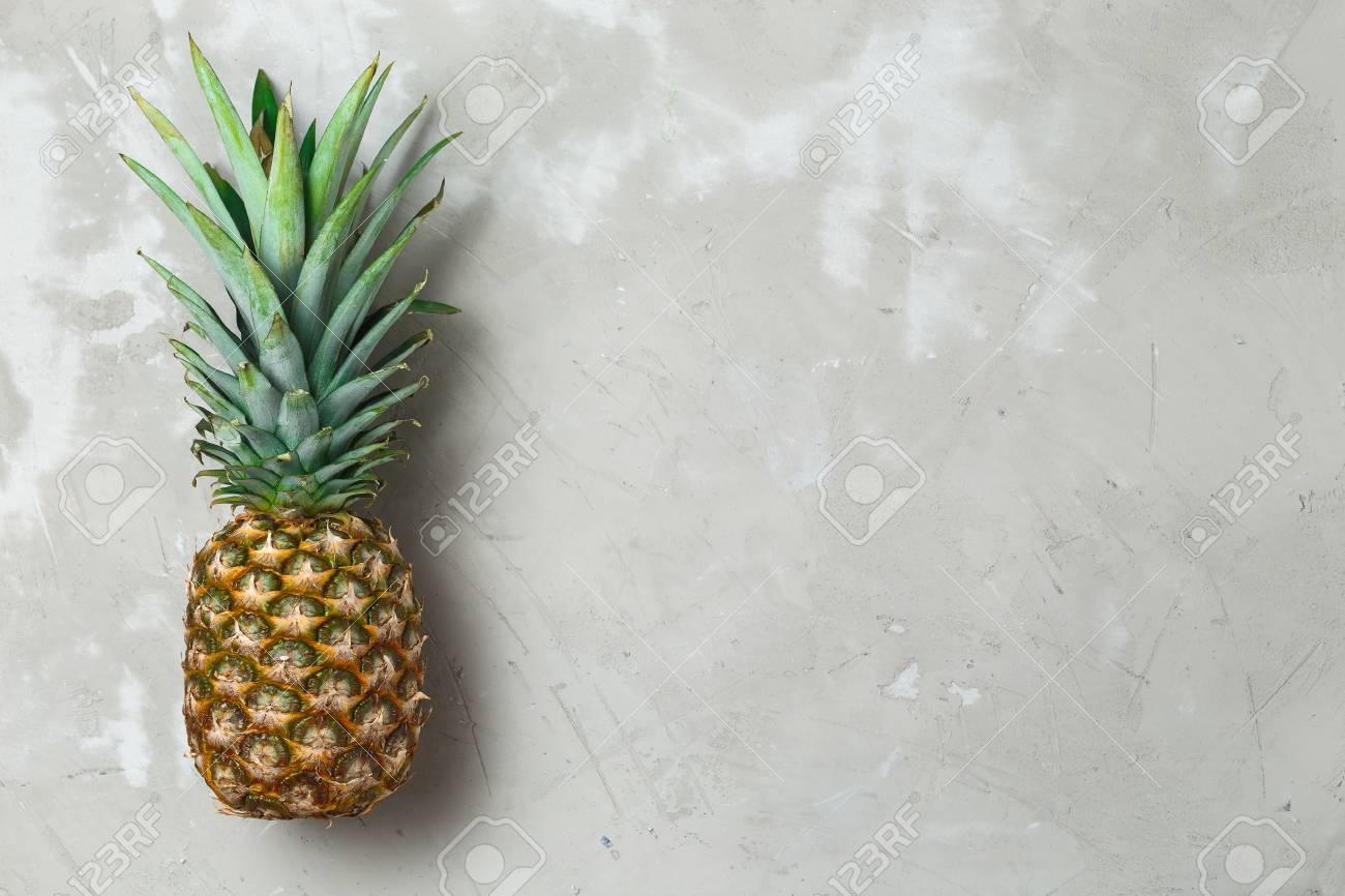 whole pineapple fruit on