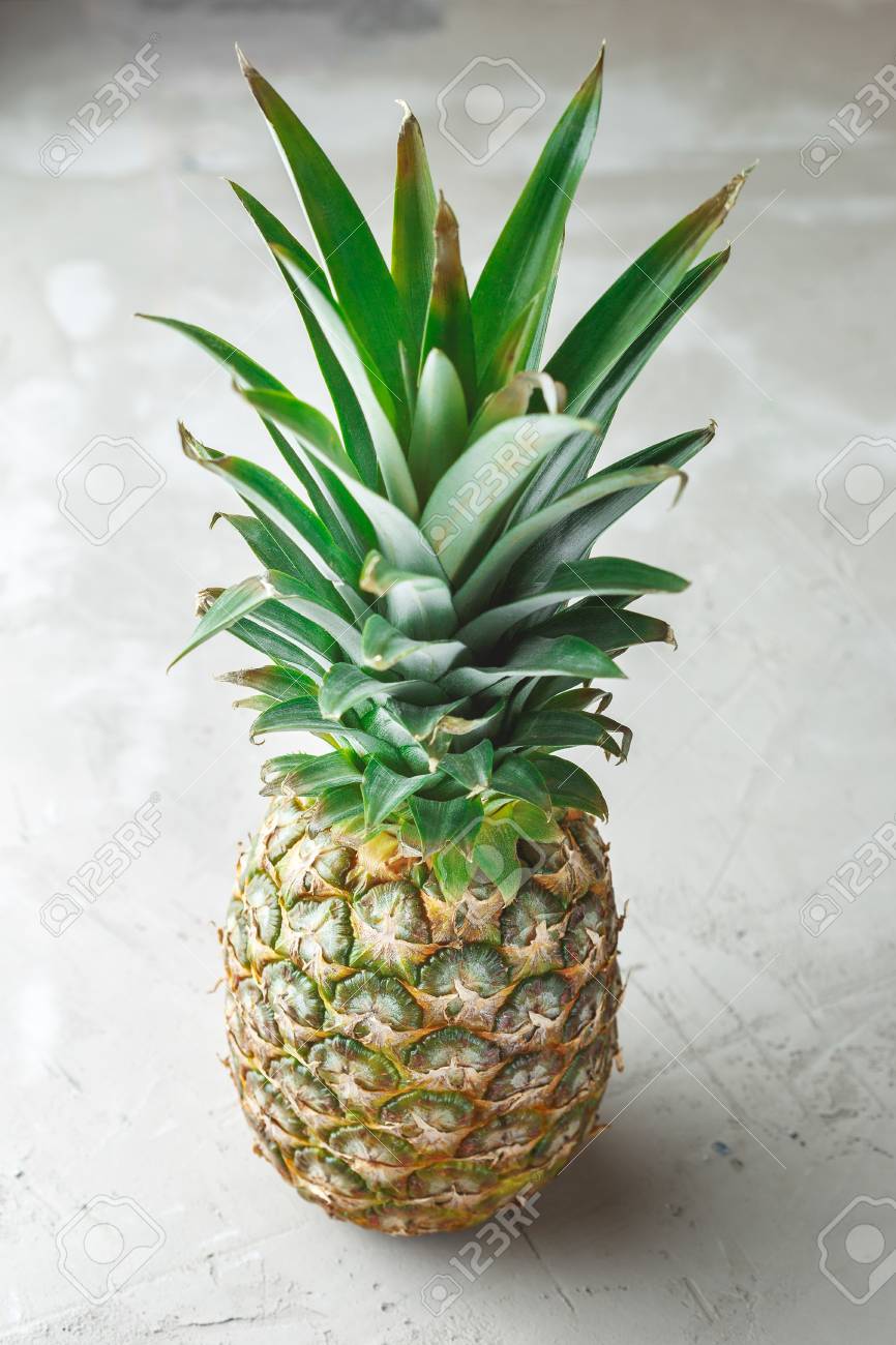 whole pineapple fruit on