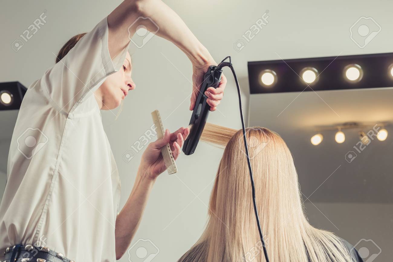 straightening salon