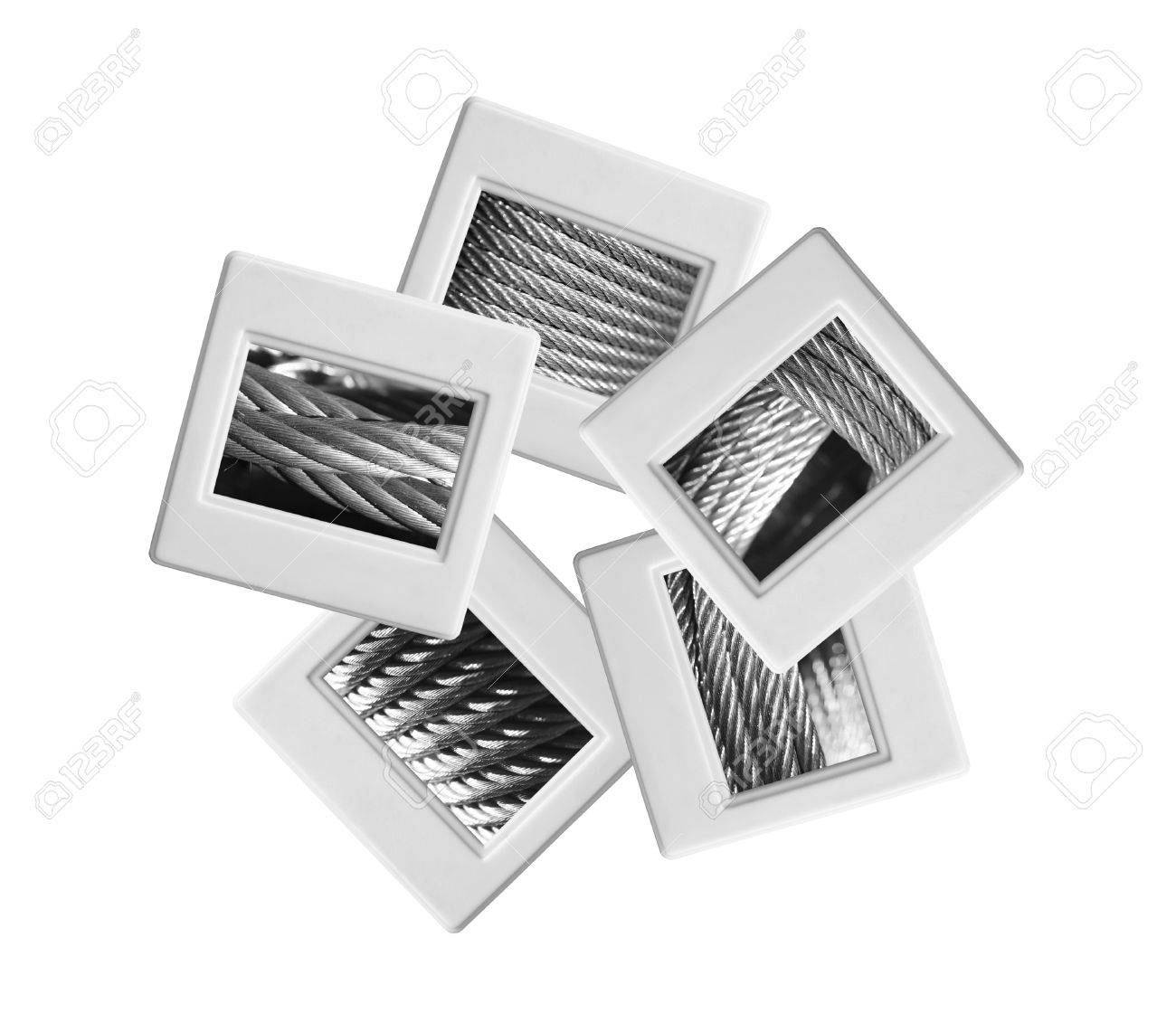industrial slides on white background stock photo picture and