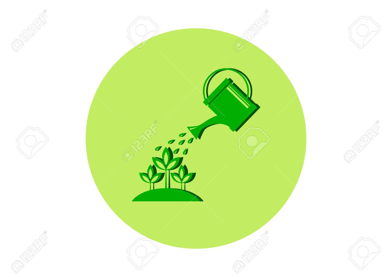 Green garden icon