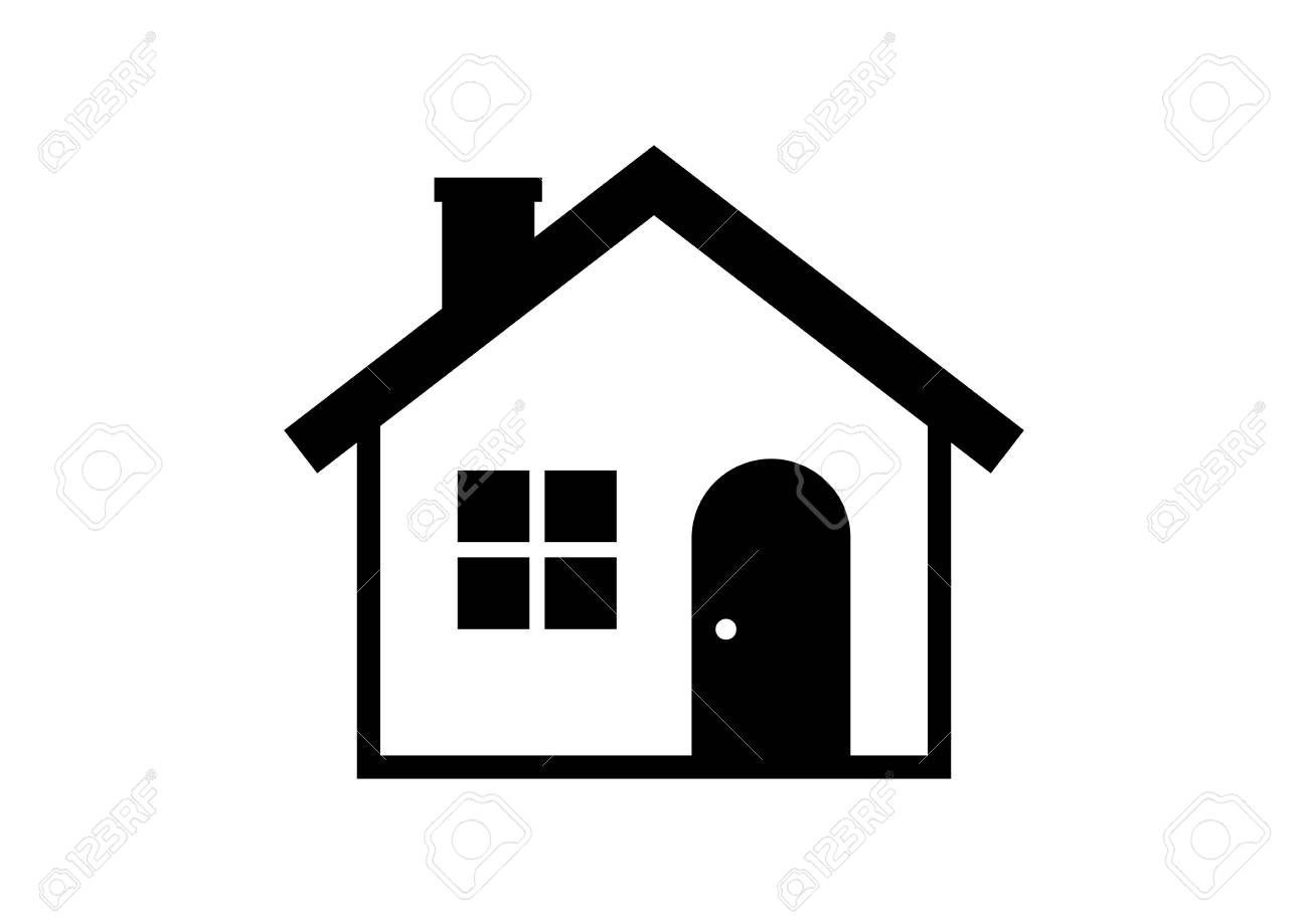 Haus Symbol Auf Weissem Hintergrund Lizenzfrei Nutzbare Vektorgrafiken Clip Arts Illustrationen Image 52478862