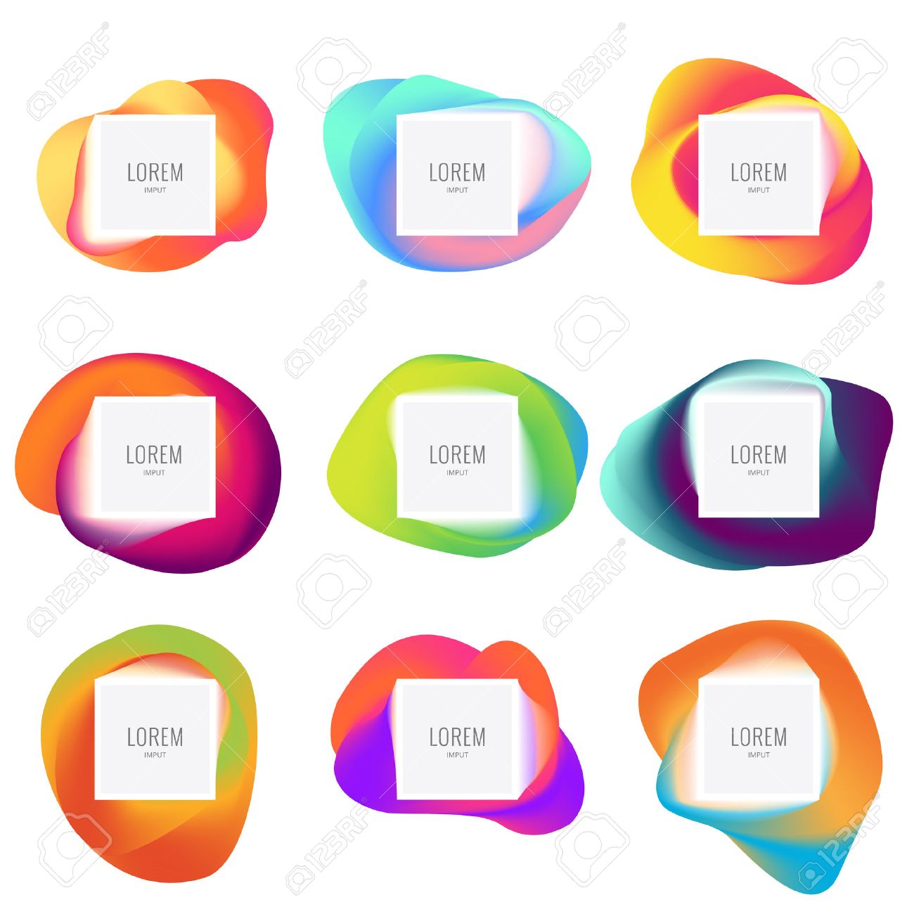 あなたのデザインは Eps 10 のカラフルな図形 抽象的なベクトル フレームのイラスト素材 ベクタ Image