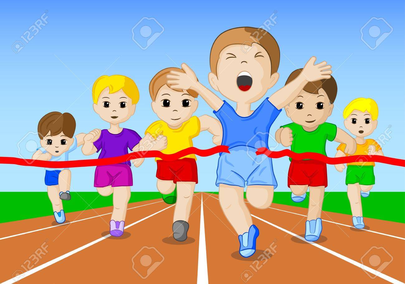 Illustration Of A Foot Race Royalty Free Cliparts Vectors And Stock Illustration Image