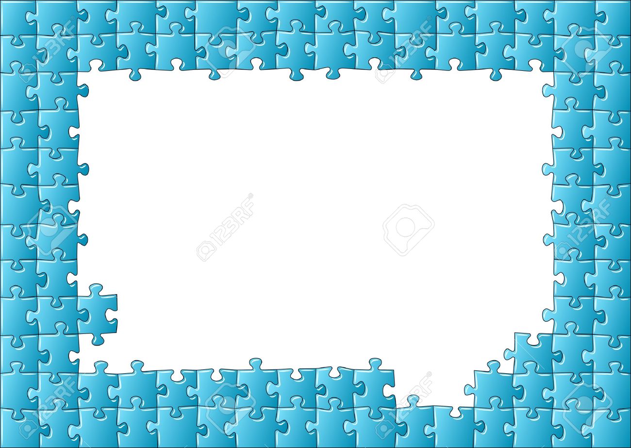 Illustration Of A Jigsaw Puzzle Frame Royalty Free SVG, Cliparts, Vectors,  and Stock Illustration. Image 18784926., image size:1300x923