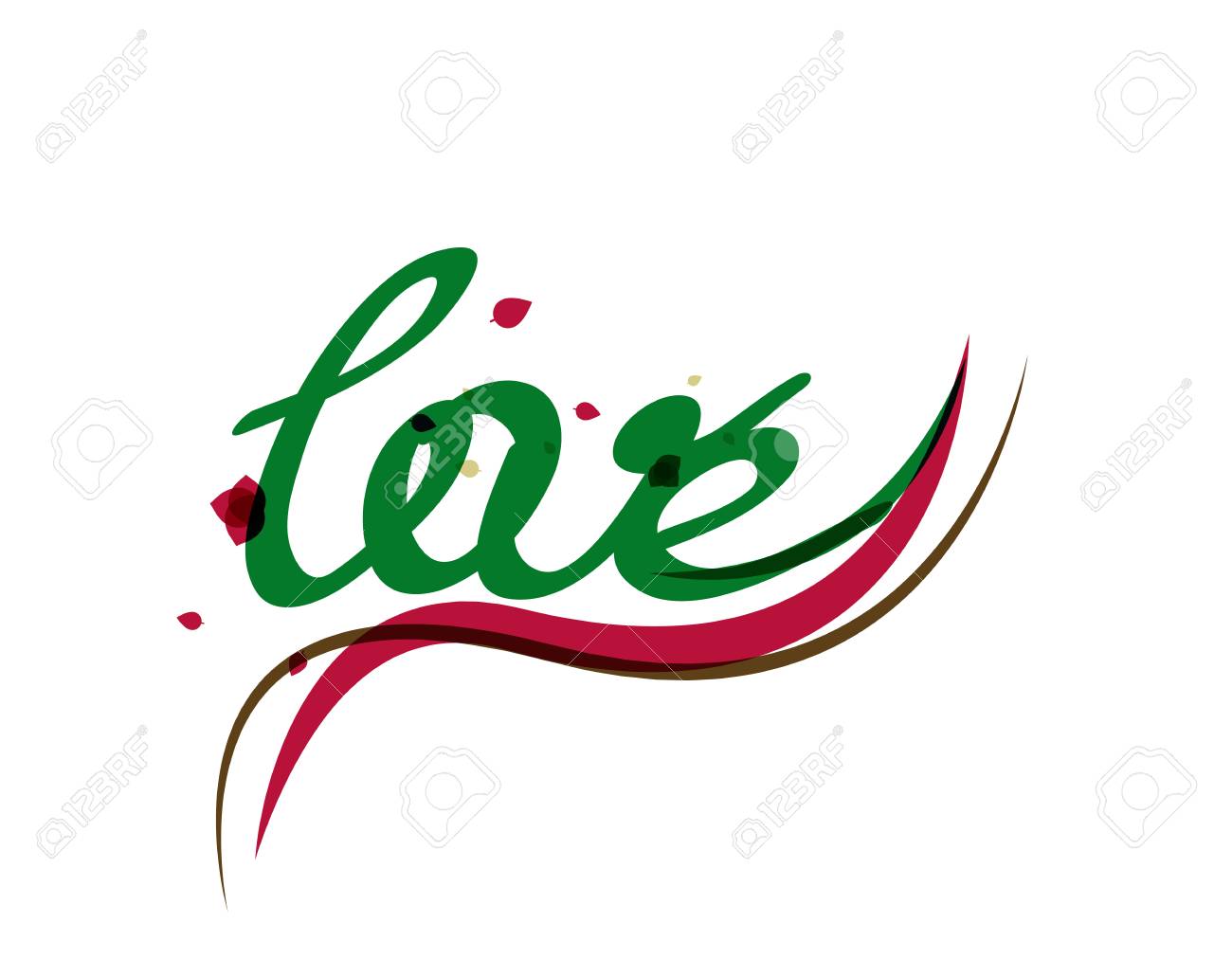 Word の文字が大好きです ベクトル図のイラスト素材 ベクタ Image